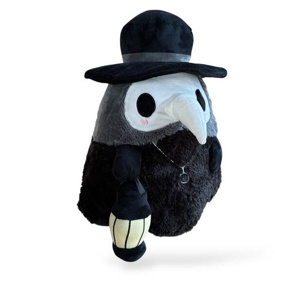Squishable Plague Doctor 18” Mask Hat Plush Figure Black Spooky Goth lantern - Picture 3 of 13